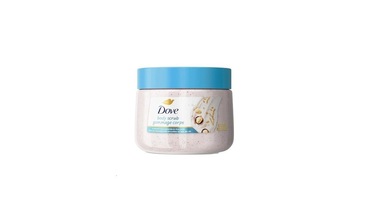 Dove Scrub Macadamia Rice Milk Body Scrub Exfoliates And Deeply