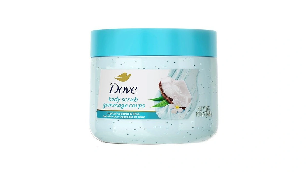 Dove Moisturizing Body Scrub – Coconut & Lime, Ph‑balanced Whipped