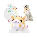 Baborui Interactive Dog Toys Hamster, Jumping Squeaky Dog Toys With