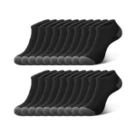 Coovan 10 Pack Mens Ankle Low Cut Socks Athletic Cushion