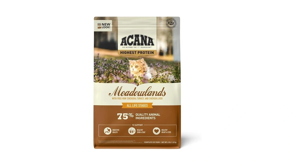 Acana Grain-free Dry Cat Food Meadowlands Chicken Turkey Fish And