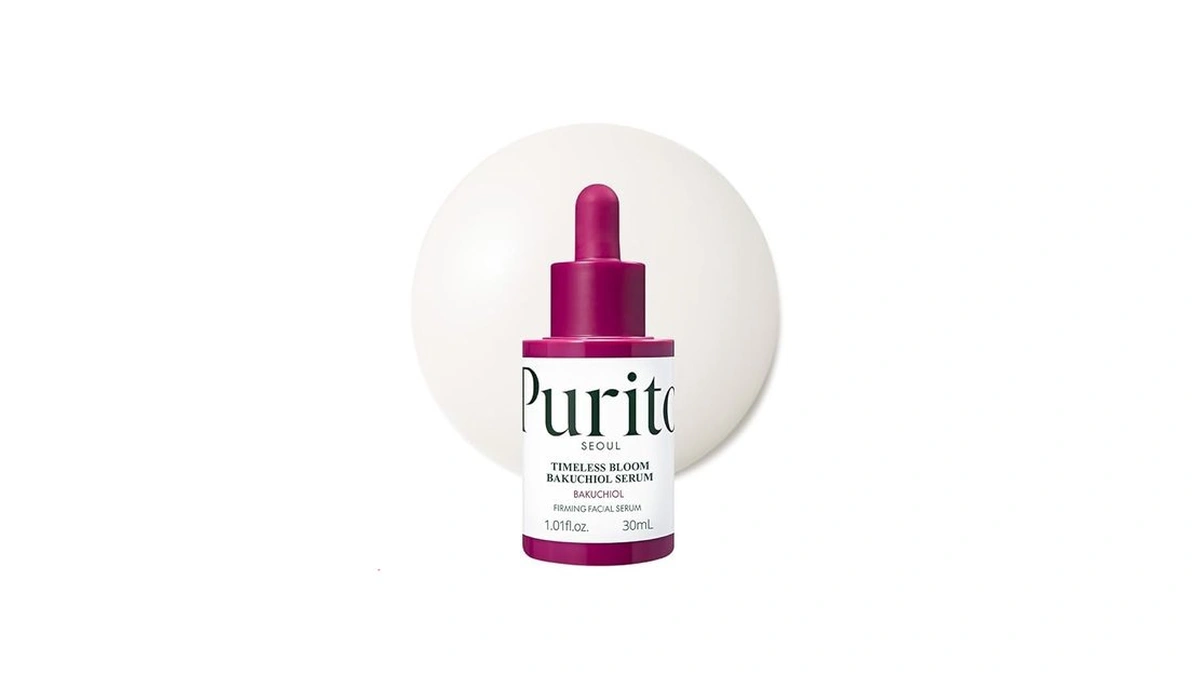 Purito Seoul Timeless Bloom Bakuchiol Serum, Korean Jeju Hydrangea, For