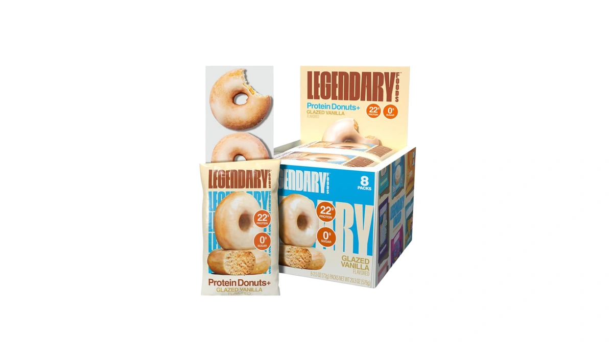 Legendary Foods Protein Donuts - 22g Protein, Glazed Vanilla, Zero