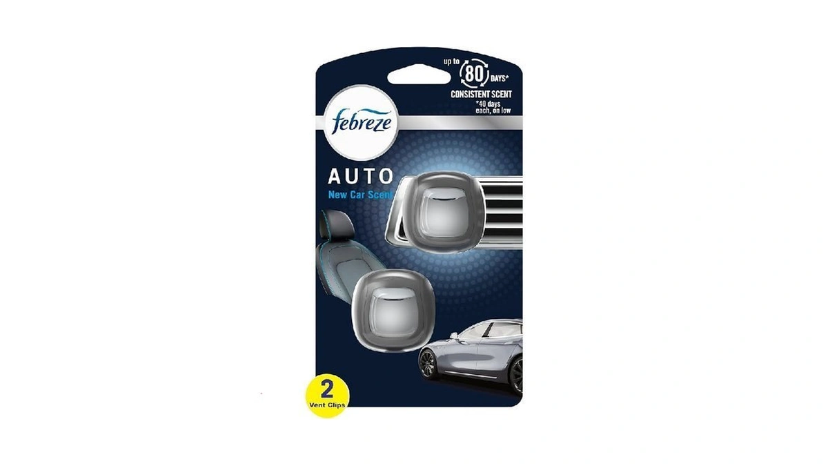 Febreze Auto Air Freshener, Odor-fighting Automotive Vent Clip, Scented Car