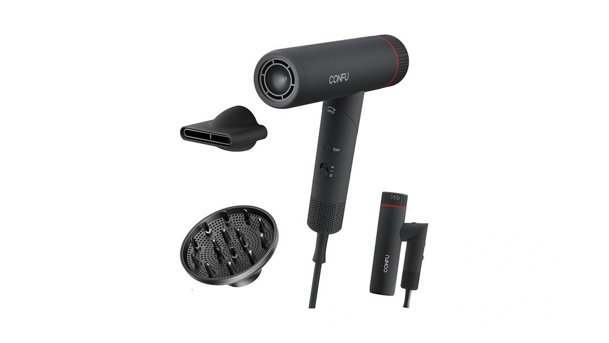 Hair Dryer, Confu Hair Dryer With Diffuser 110000 Rpm, High-speed