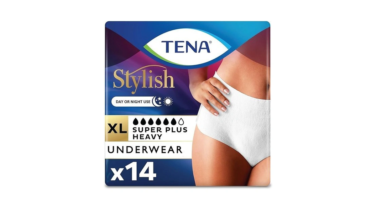 Tena Super Plus Incontinence Underwear For Women, Heavy Absorbency, X-large,
