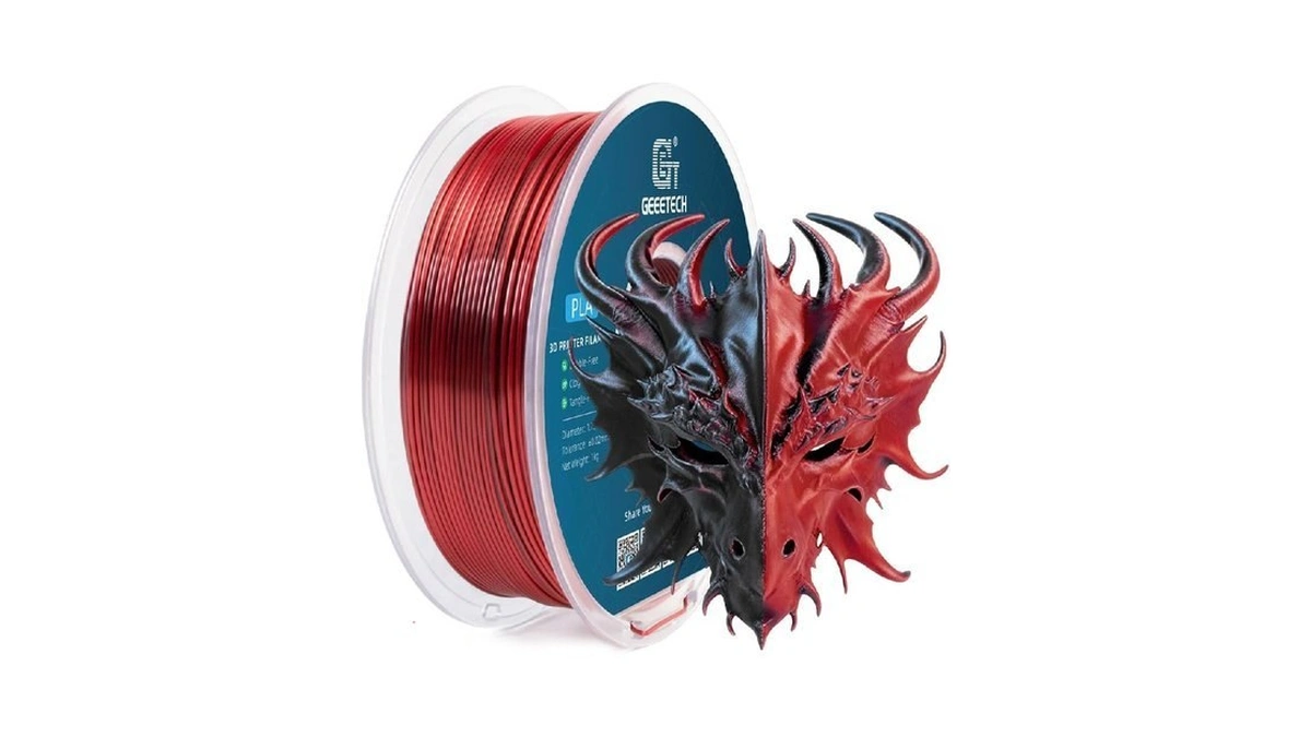 Geeetech Silk Pla 3d Printer Filament 1.75mm, Silk Dual Color