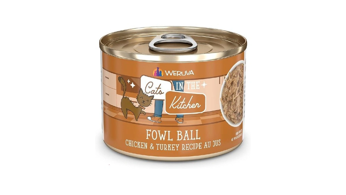 Weruva Cats In The Kitchen, Fowl Ball With Chicken &