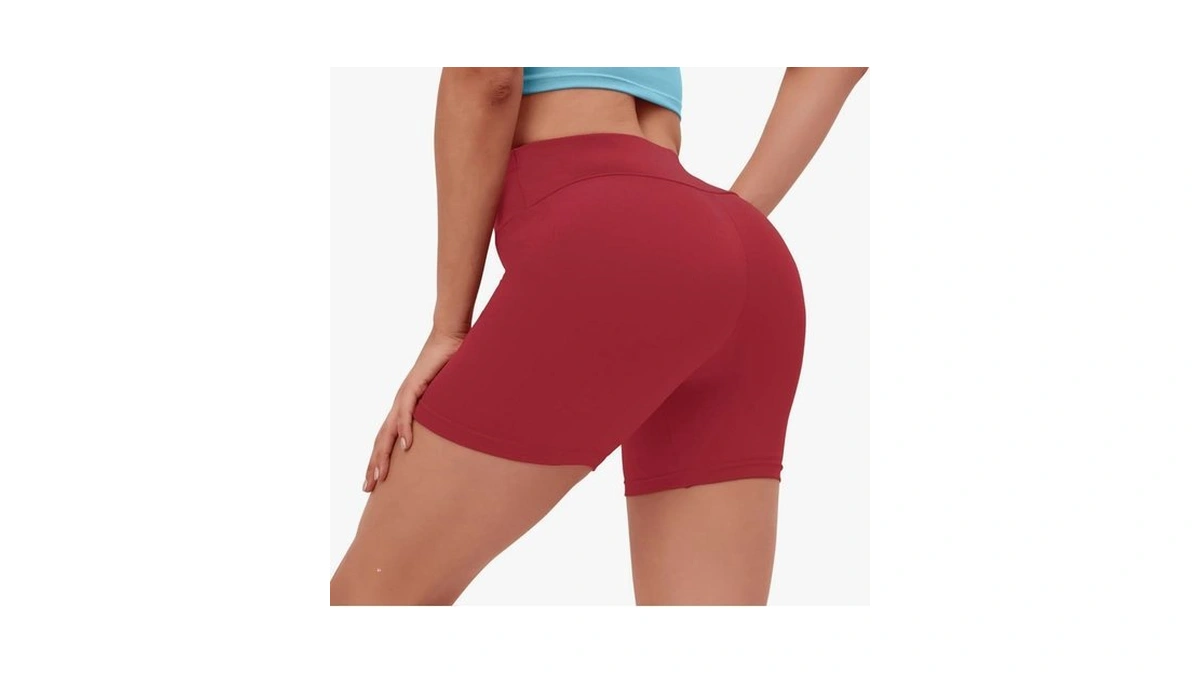 Match 5" High Waist Yoga Shorts For Women's Tummy Control