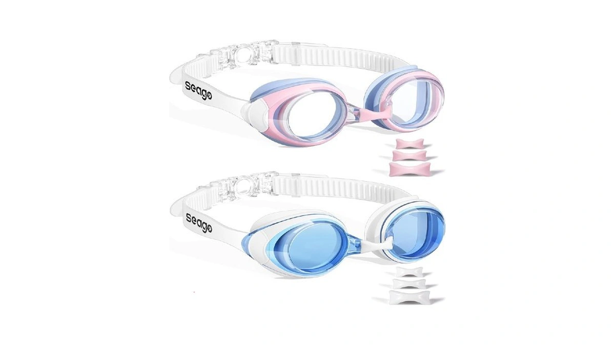 Seago Swimming Goggles 2 Pack Anti Fog Goggles Swimming Uv