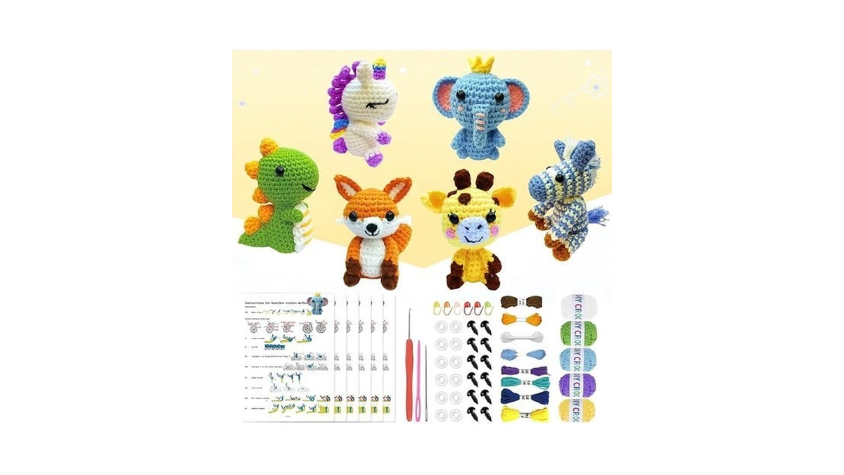 Olhkyn 6pcs Crochet Kit For Beginners, 2026 Diy Craft For