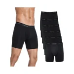 Expertoftio Cotton Men's Underwear Boxer Briefs Pack, 6 Inch, Breathable,