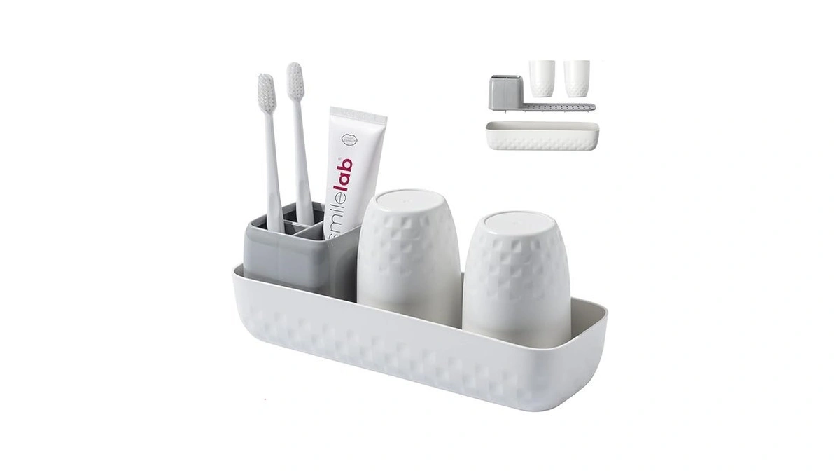 Vowupt Toothbrush Holder For Bathrooms, Toothbrush Organizer Countertop For Toothbrush