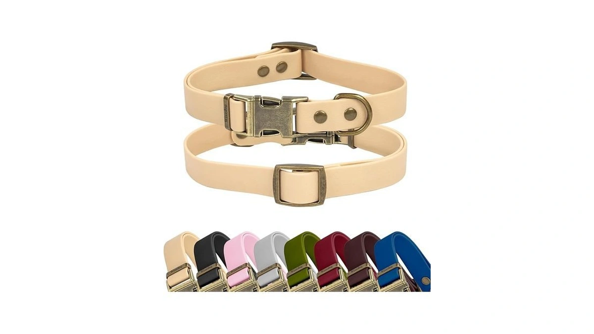 Wisedog Waterproof Cat Collar With Cute Tag - Adjustable Cat
