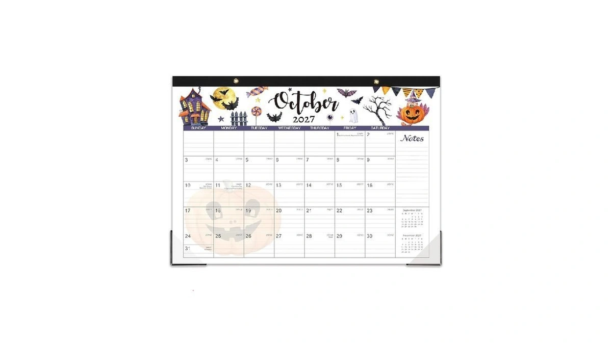 Desk Calendar 2026-2027, 18 Months Desk/wall Calendar 2026-2027, July 2026