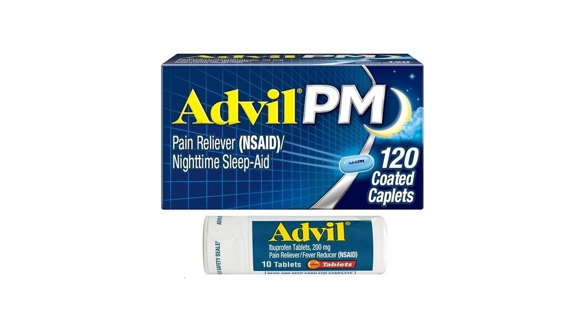 Advil Pm Pain Reliever And Nighttime Sleep Aid, Ibuprofen For