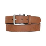 Nautica Mens Signature Logo Leather Belt | Classic | Casual