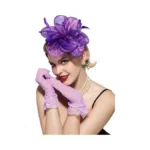Sweetv Fascinators Hats For Women Tea Party Hat And Gloves
