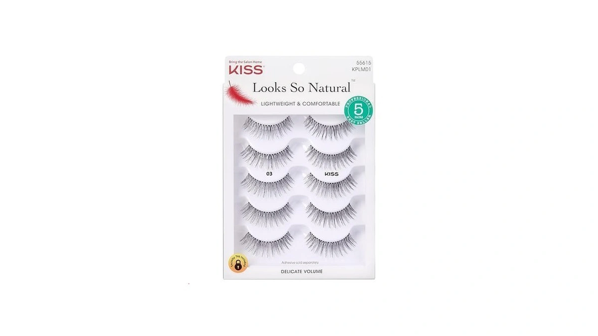 Kiss Looks So Natural, False Eyelashes, 'multipack - 03', 10mm,