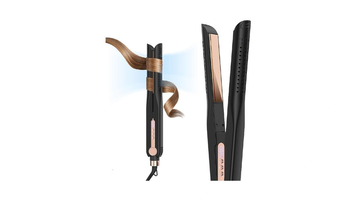 Skimi Airflow Styler 2.0 Titanium Flat Iron Hair Straightener &