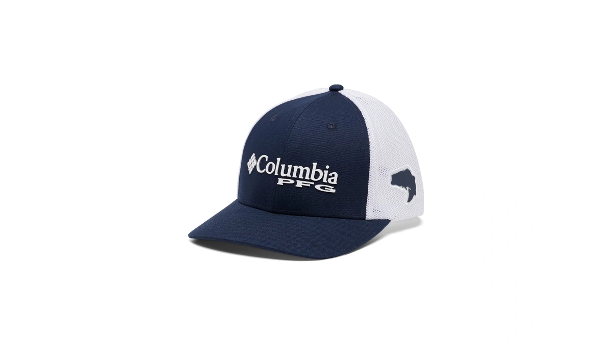 Columbia Unisex Tree Flag Mesh Ball Cap, Collegiate Navy, L/xl