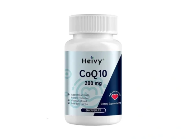 Heivy Coq10 200mg Per Softgel, 99% Purity High Absorption Coenzyme