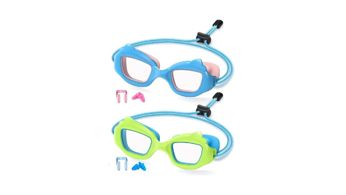 Eversport Kids Swim Goggles 2 Pack, Anti-fog, Leakproof, Uv Protection