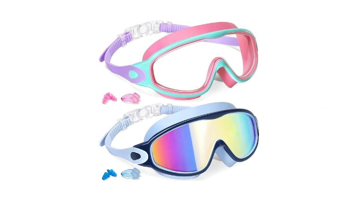 Keary 2 Pack Swim Goggles For Kids 6-14 8-14 Kids