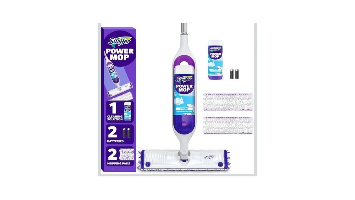 Swiffer Powermop Mopping Kit For Floor Cleaning, Set Includes 1