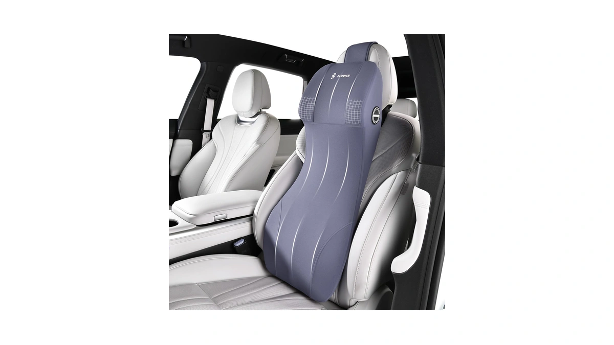 Florich Integrated Car Seat Lumbar Support Pillow & Car Neck