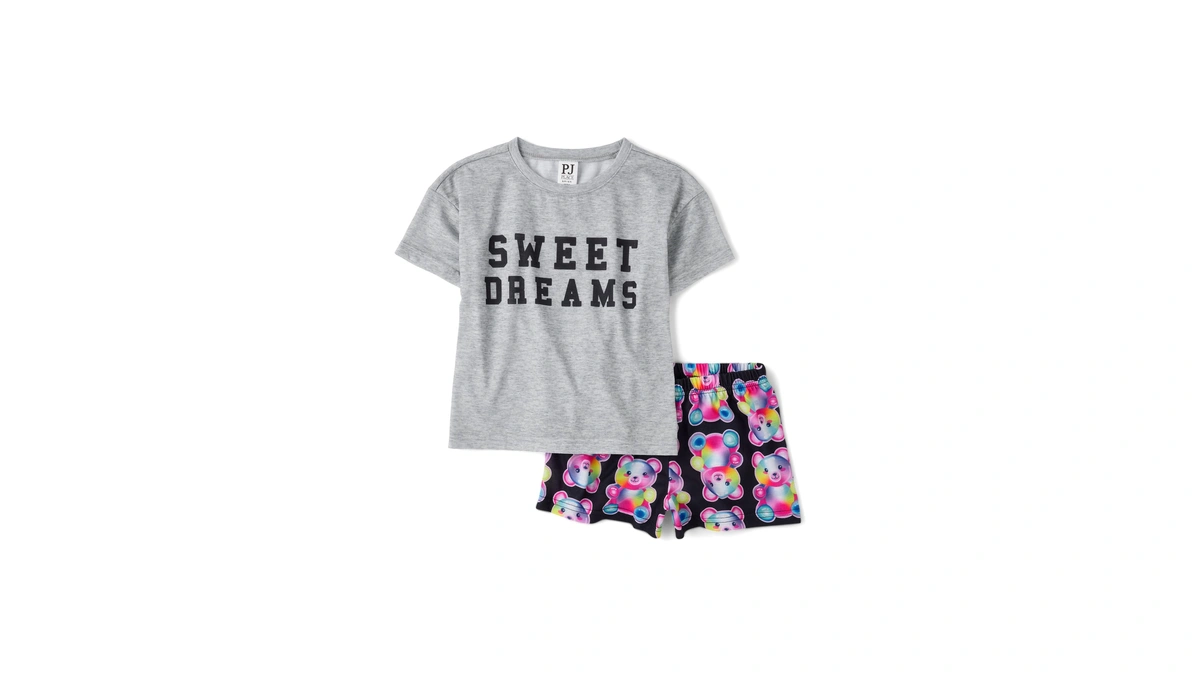 The Children's Place,girls,short Sleeve Top And Shorts,2 Piece Pajama Set,gummy