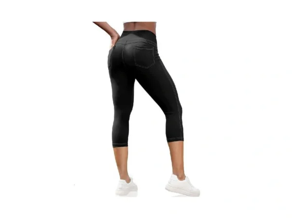 Vooveeya Capri Leggings For Women, High Waisted Yoga Pants With