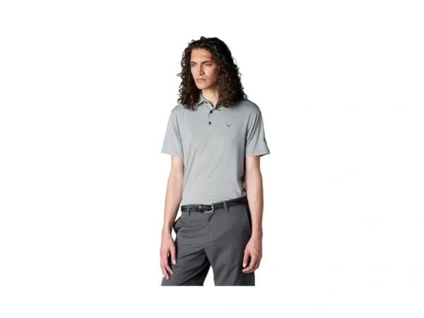 Callaway Men's Fine Line Stripe Short Sleeve Moisture-wicking Stretch Golf