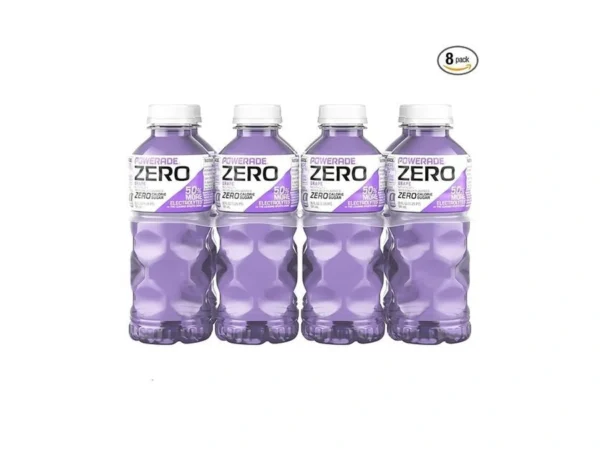 Powerade Electrolyte Enhanced Zero Sugar Grape Sports Drink, 20 Ounce