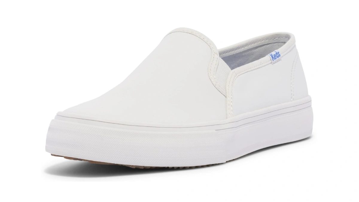 Keds Women’s Double Decker Leather Slip On Sneakers