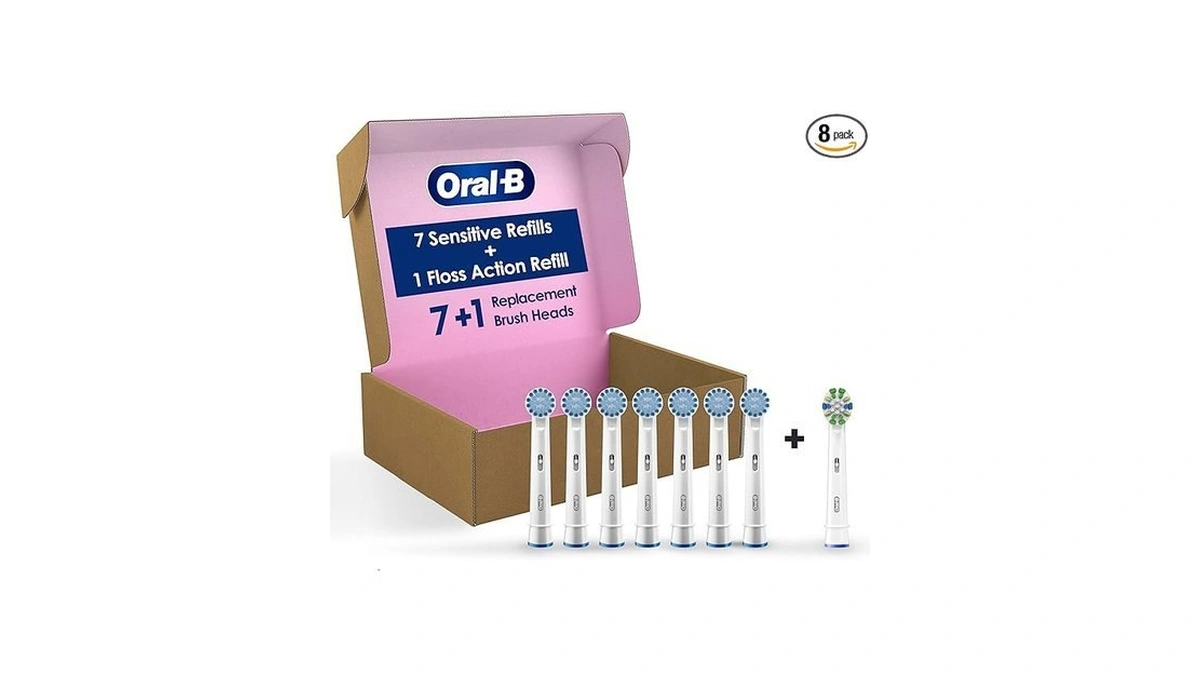 Oral-b Sensitive Gum Care Electric Toothbrush Replacement Brush Heads, 8