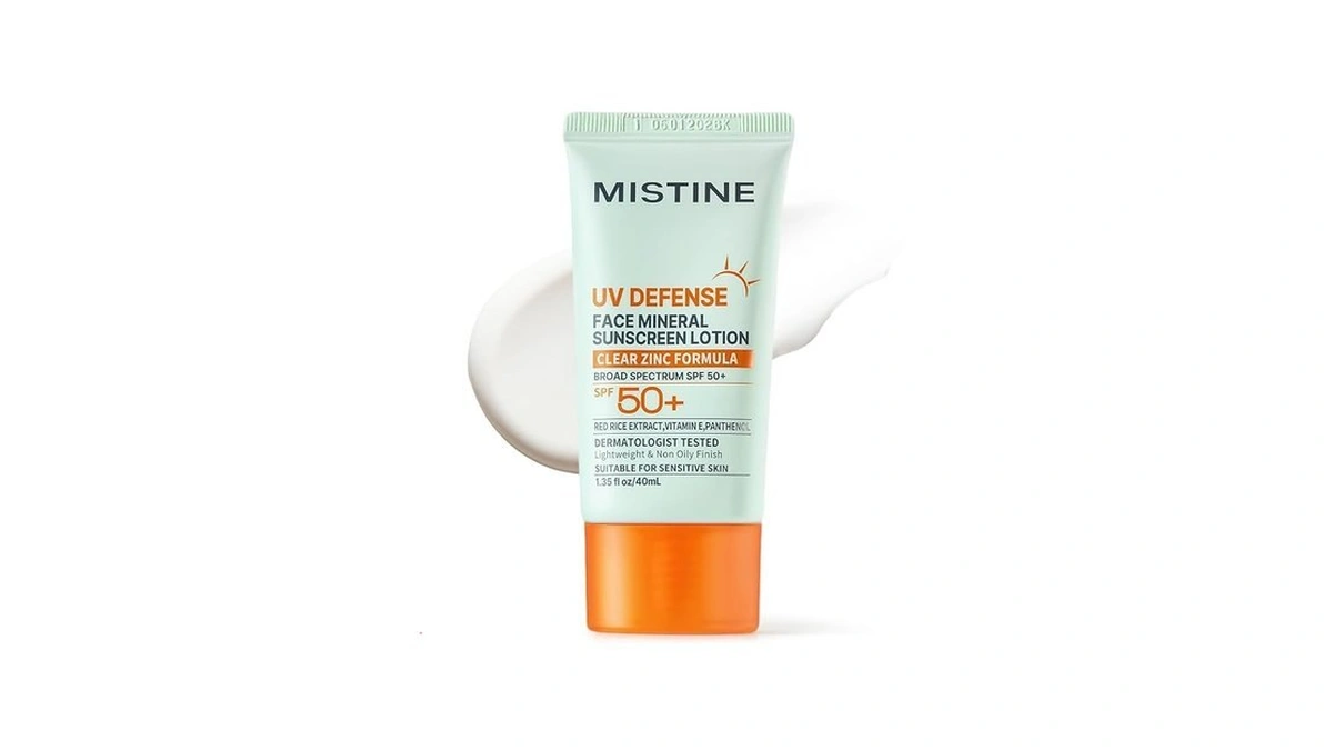 Mistine Mineral Sunscreen Lotion For Face Spf 50+, Zinc Oxide