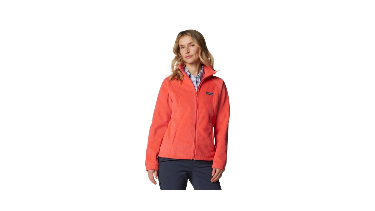 Columbia Women's Benton Springs Full Zip, Juicy, Petite X-large