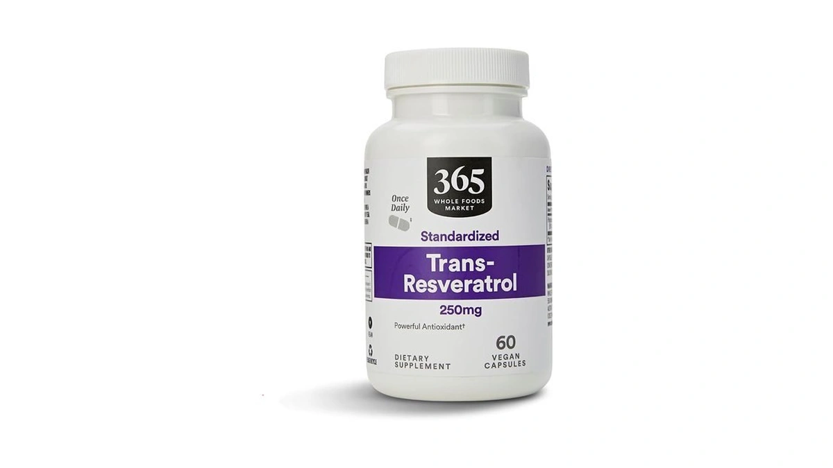 365 By Whole Foods Market, Transresveratrol 250mg, 60 Vegg Capsules