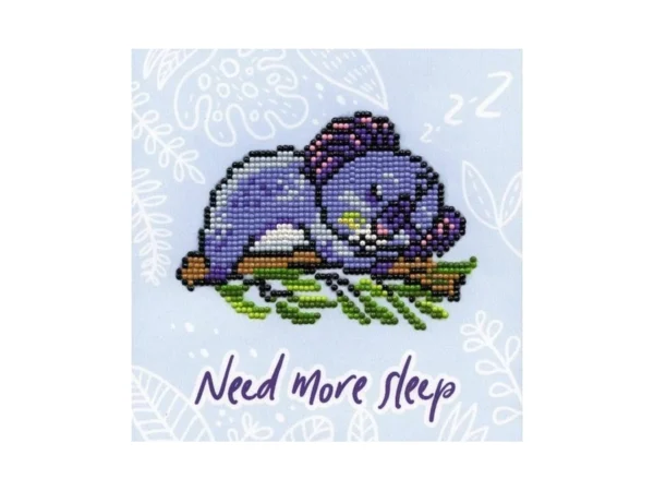 Diamond Art By Leisure Arts Koala Sleep, 8"x8", Beginner Diamond