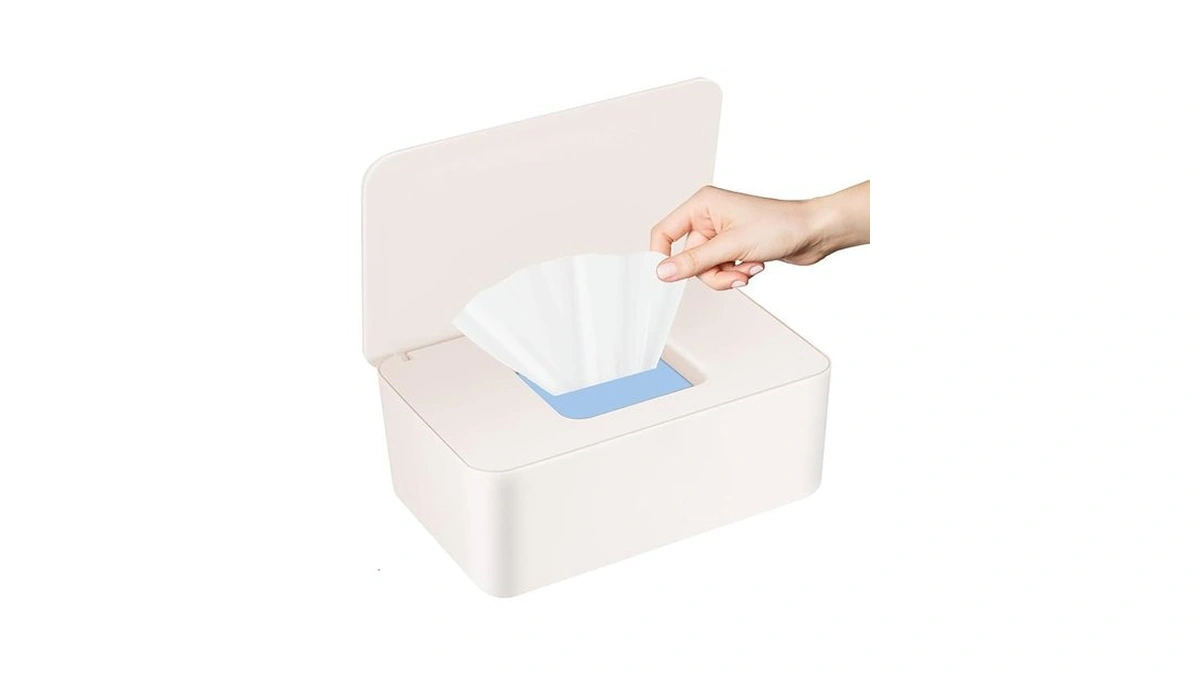 Abnaok Baby Wipes Dispenser, Wet Tissue Box With Sealing Design