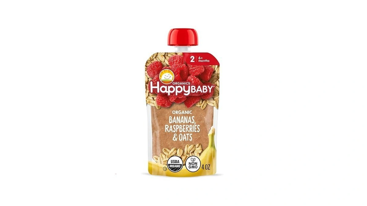 Happy Baby Organics Stage 2 Baby Food Pouches, Gluten Free,