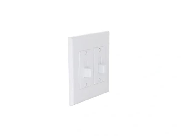 Taymac 2672w 2-gang Masque Decorator Cover, Toggle, White