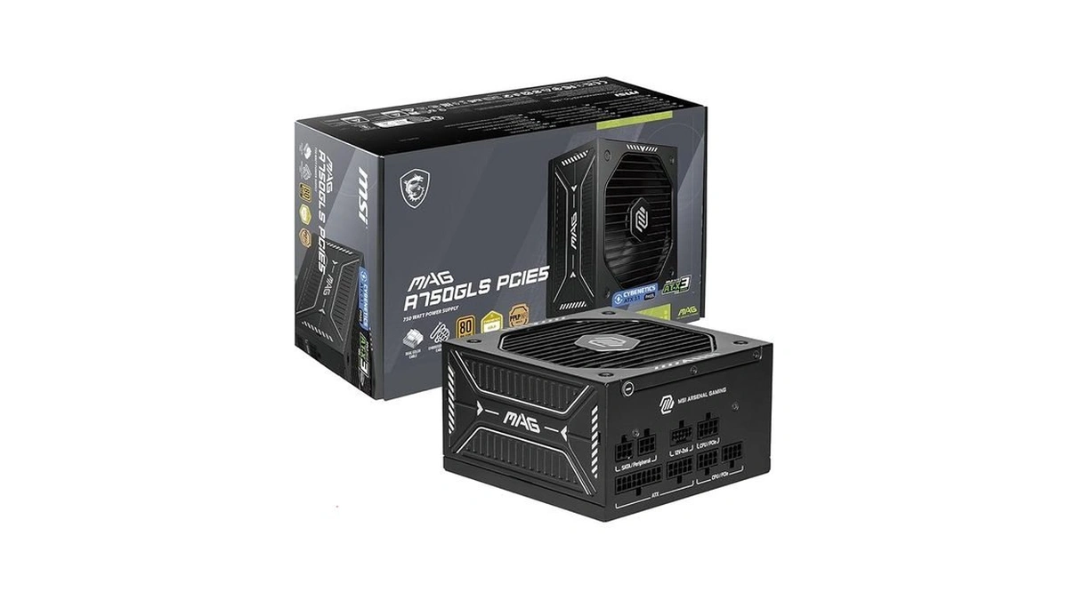 Msi Mag A750gls Pcie5, Fully Modular Compact Gaming 750w Power