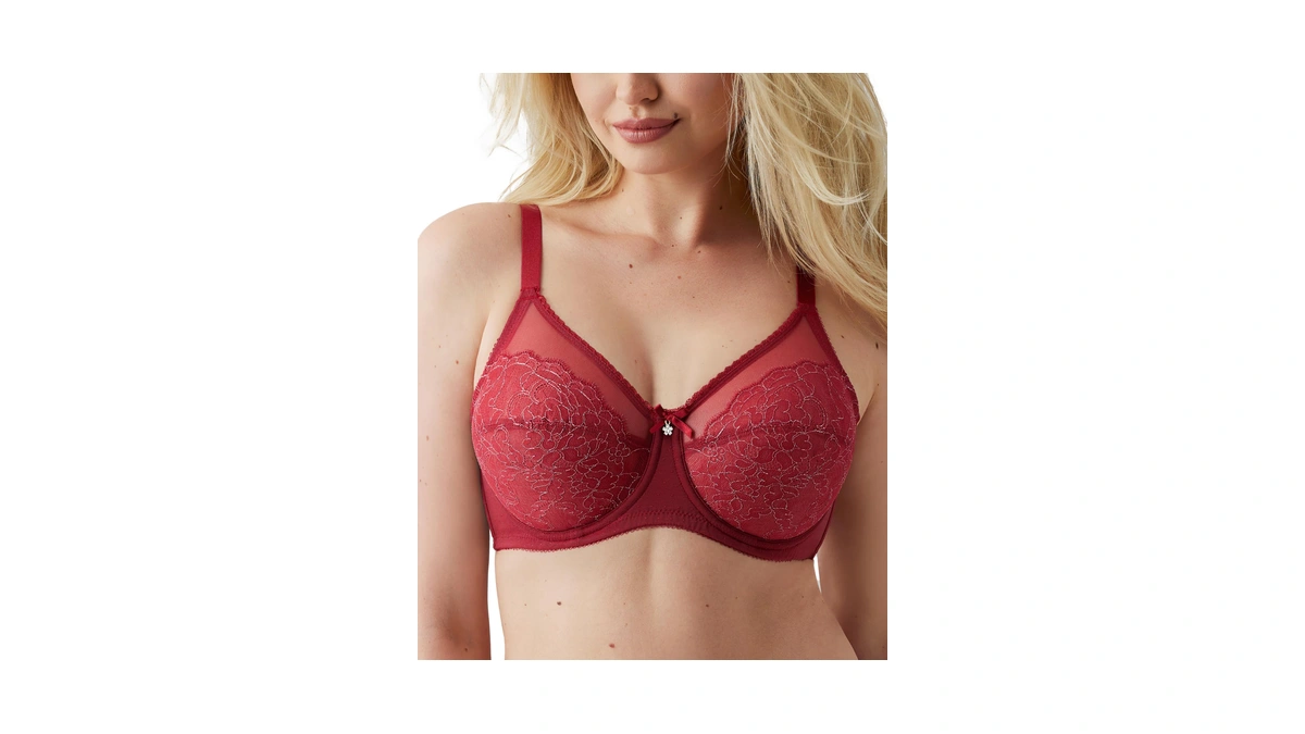 Wacoal Women's Retro Chic Full Figure Underwire Bra, Regina Red,