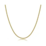 Gliveor Gold Paperclip Chain Necklace For Women, 16 Inch 3mm