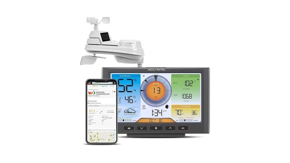 Acurite Iris (5-in-1) Home Weather Station With Wi-fi Connection To