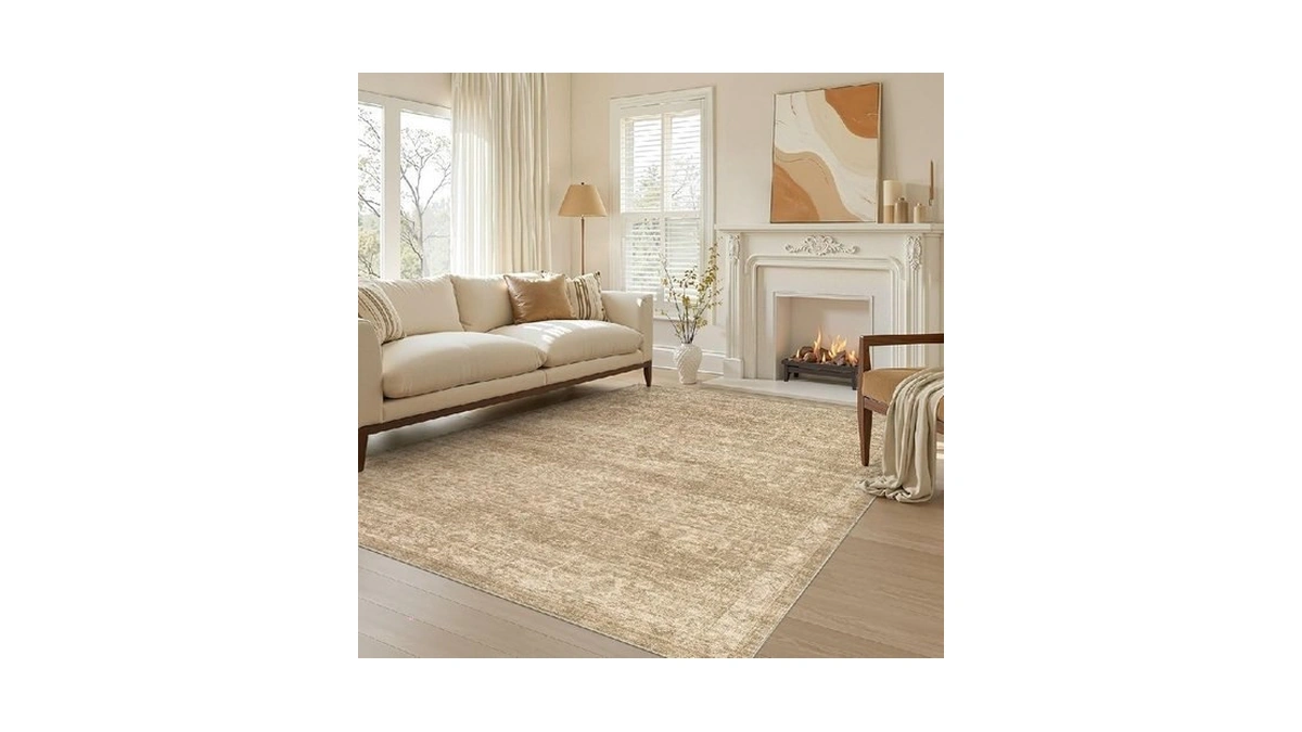 Nakagishi 5x7 Area Rugs Living Room: Washable Large Vintage Rug