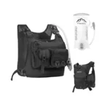 Running Vest With 2l Water Bladder And 6 Gear Pockets,