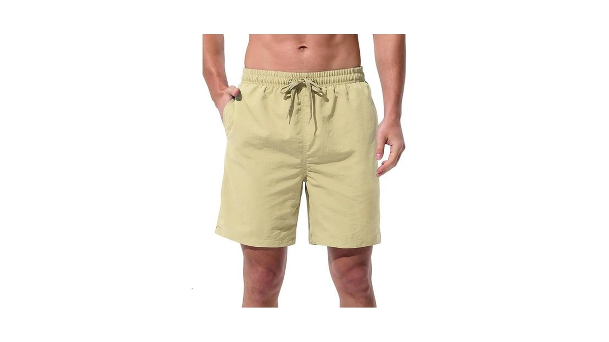 Uiqur Mens Swim Trunks Board Shorts Quick Dry Beach Swimsuit